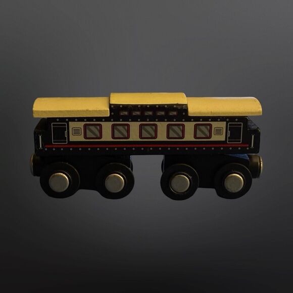 Battat Wooden Passenger Train Classic & Compatible Wooden Toy Train Car B4 - Picture 6 of 7
